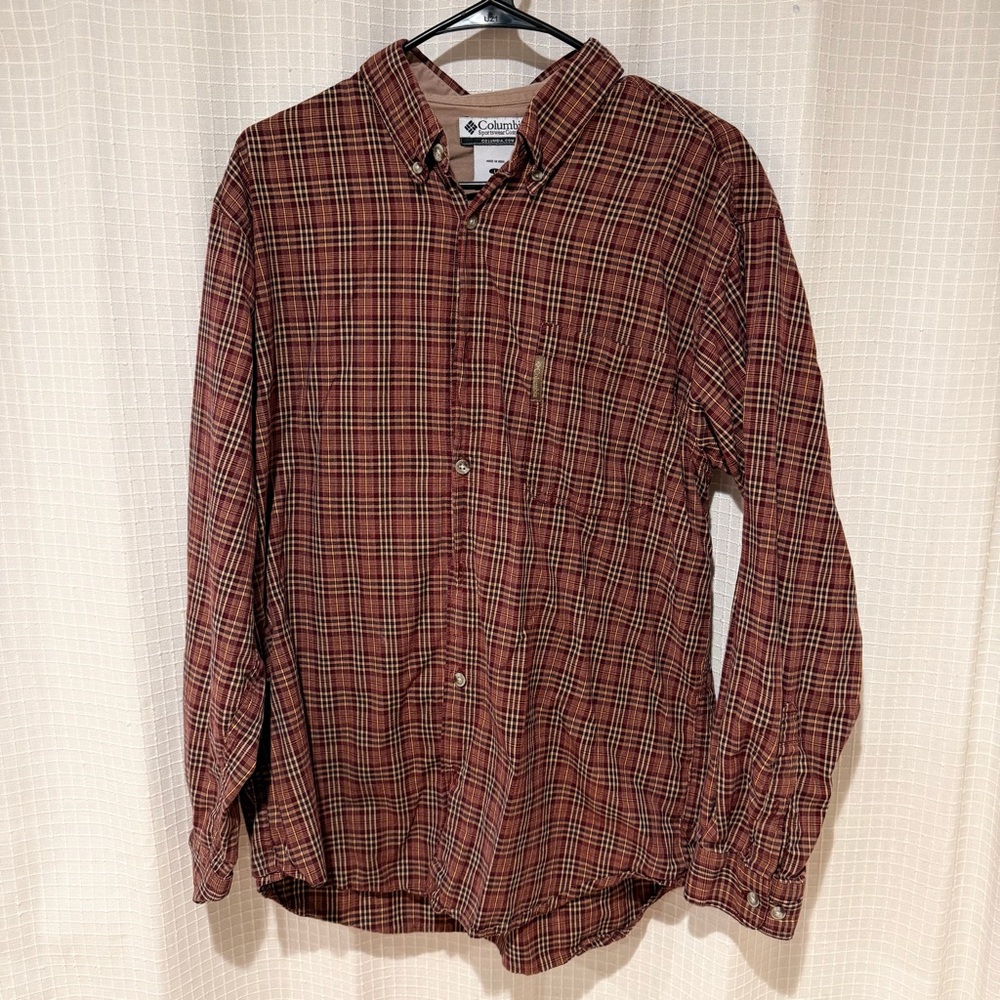 Columbia Men's Plaid Button Down Shirt